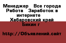 Менеджер - Все города Работа » Заработок в интернете   . Хабаровский край,Бикин г.